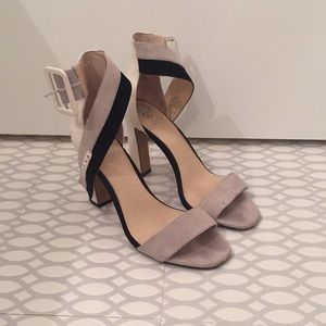 Black and Cream heels
